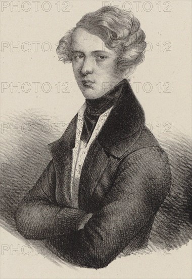 Portrait of the composer Theodor Döhler (1814-1856), First half of the 19th cent..