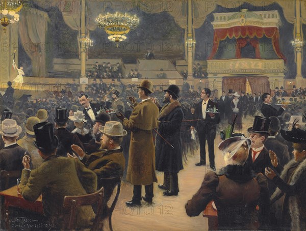 An evening at the Circus in Copenhagen, 1891.