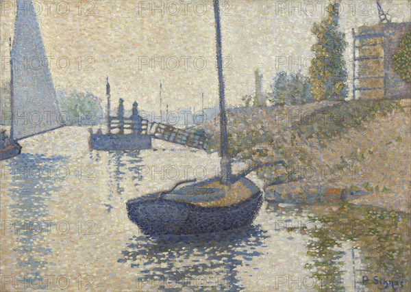 Ponton de la Félicité at Asnières (Opus no. 143), 1886.