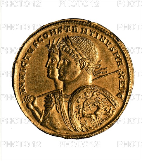 Solidus of Emperor Constantine I, 4th century.