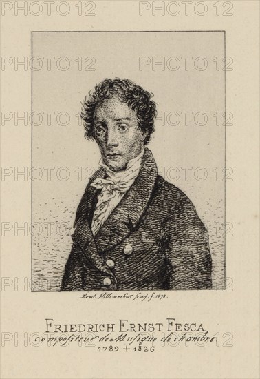 Portrait of the composer Friedrich Ernst Fesca (1789-1826).