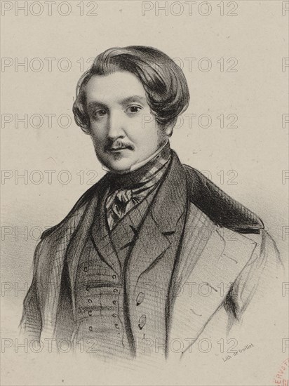 Portrait of the composer Vincenzo Gabussi (1800-1846), 1835.