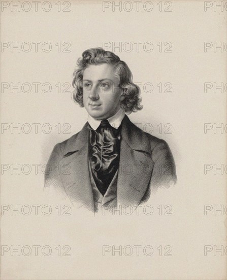 Portrait of the composer Niels Wilhelm Gade (1817-1890), 1845.