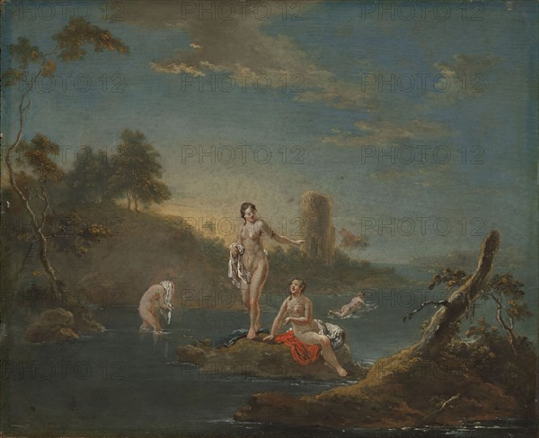 Four bathing girls.