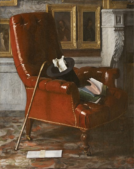 A corner in the painter's studio , after 1852.