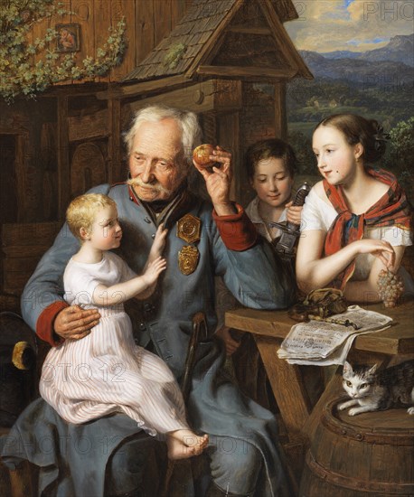 An old invalid with children, 1827.