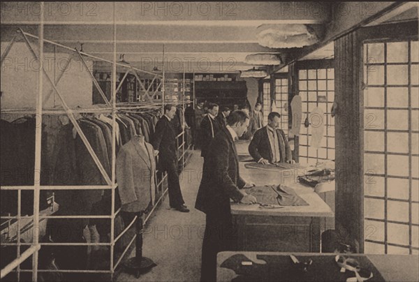 Atelier of the Goldman & Salatsch House Store in Vienna, c. 1910.