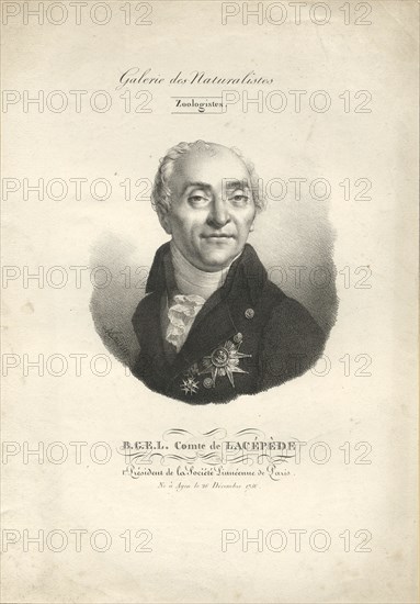 Bernard-Germain-Etienne de la Ville-sur-Illon, comte de Lacépède (1756-1815), 1842.