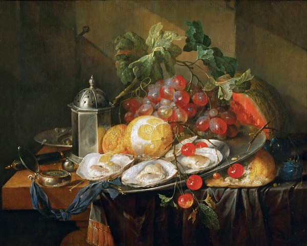 Breakfast still life, 1660-1670.