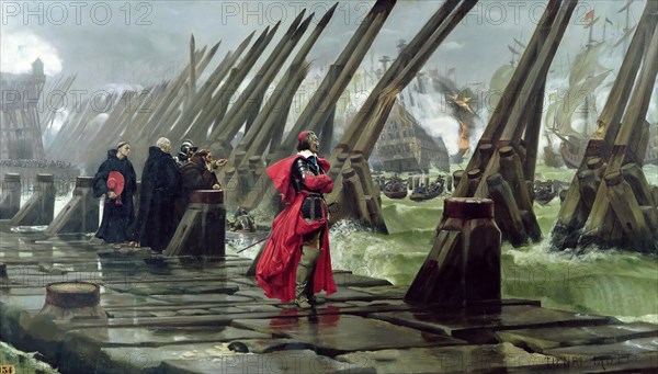 Cardinal Richelieu at the Siege of La Rochelle, 1881.