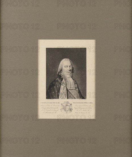 Charles Maurice de Talleyrand Périgord (1754-1838), Prince de Bénévent, .