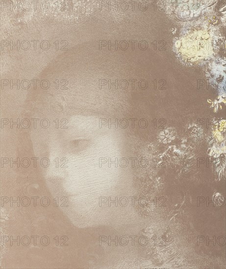 Child's Head with Flowers (Tête d'enfant avec fleurs), 1897.