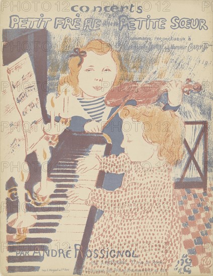 Cover of the score of Mazurka sentimentale by André Rossignol, 1903.