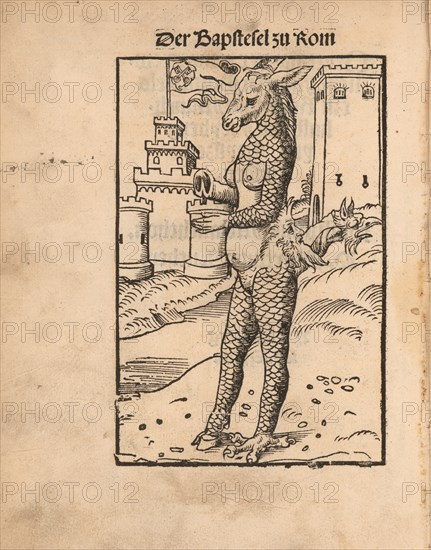 Der Bapstesel zu Rom (The Papal Ass or The Pope Ass of Rome), 1523.