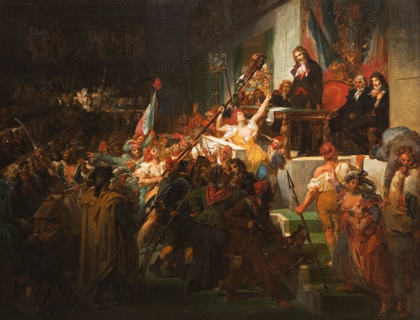 François Antoine de Boissy d'Anglas saluting Jean Féraud's head during the Prairial uprising, 1830.