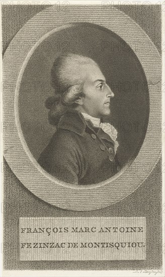 François-Xavier-Marc-Antoine de Montesquiou-Fézensac (1756-1832) , 1790s.