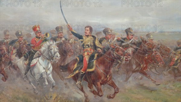 General Lasalle (1775-1809) in the Battle of Wagram, 1906.