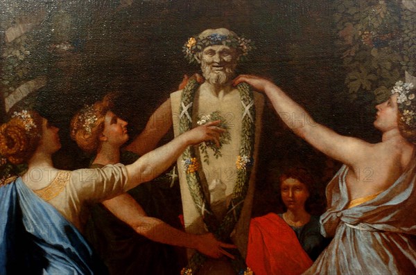 Hymenaios Disguised as a Woman During an Offering to Priapus (Detail), c. 1635.