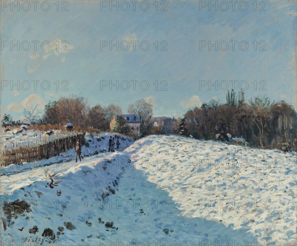 La neige à Louveciennes, 1874.