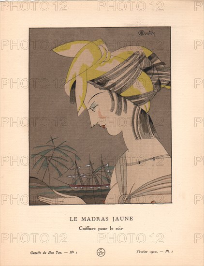 Le Madras jaune, 1920.