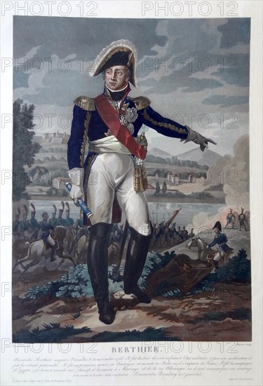 Louis-Alexandre Berthier (1753-1815), Prince de Wagram, Prince of Neuchâtel, .