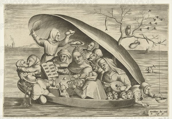 Merrymakers in a Mussel at Sea, 1562.