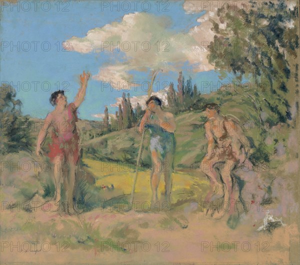 Nos patriam fugimus (Tityrus and Meliboeus), c. 1914.