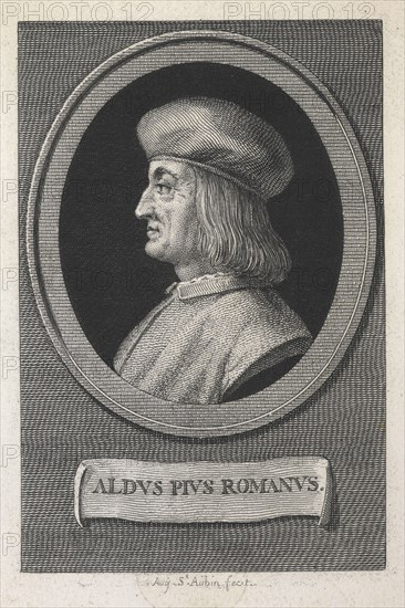 Portrait of Aldus Pius Manutius (1449-1515), 16th century.