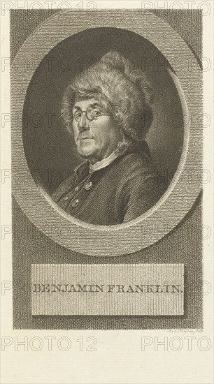 Portrait of Benjamin Franklin , 1790s.