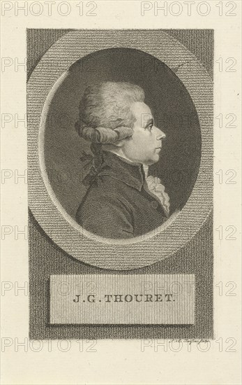 Portrait of Jacques Guillaume Thouret (1746-1794), 1790s.
