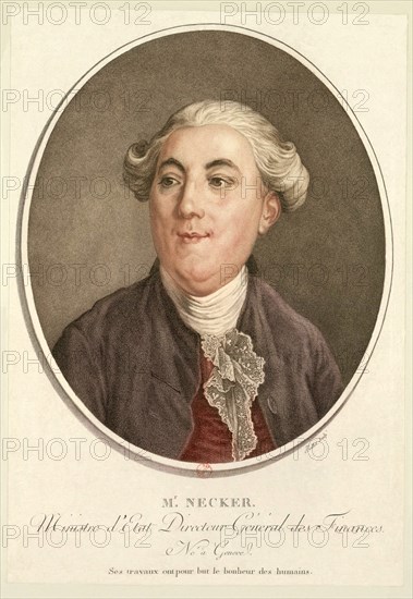 Portrait of Jacques Necker (1732-1804), 1789.