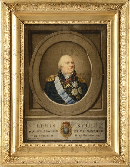 Portrait of Louis XVIII (1755-1824), 1815.