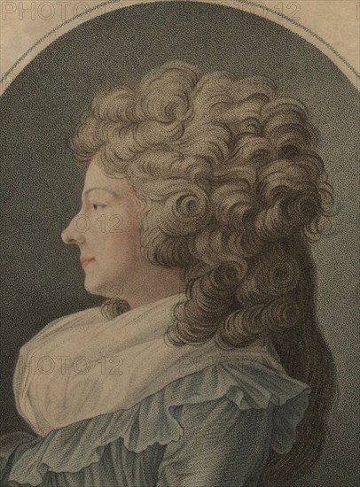 Portrait of Marie Louise of Savoy (1749-1792), Princess of Lamballe, 1791.