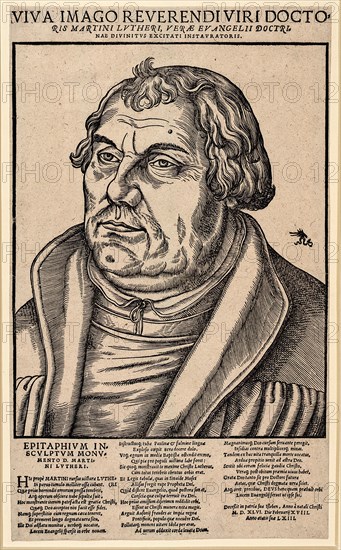 Portrait of Martin Luther (1483-1546), 1546.