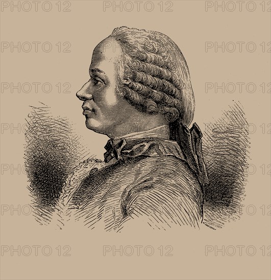 Portrait of Portrait of Jean le Rond D'Alembert (1717-1783), .