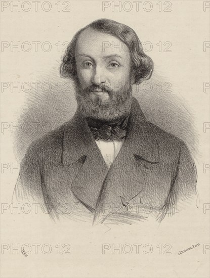 Portrait of the composer Albert Grisar (1808-1869), 1850.