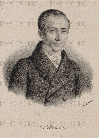 Portrait of the composer Louis-Joseph-Ferdinand Hérold (1791-1833), 1825.