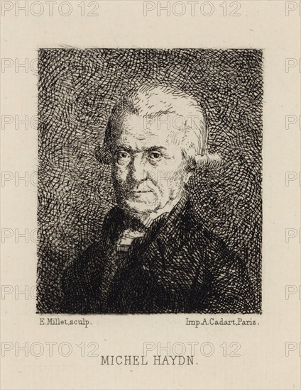 Portrait of the composer Michael Haydn (1737-1806), .