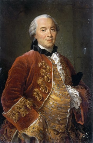 Portrait of the naturalist Georges-Louis Leclerc, Comte de Buffon (1707-1788), 1761.