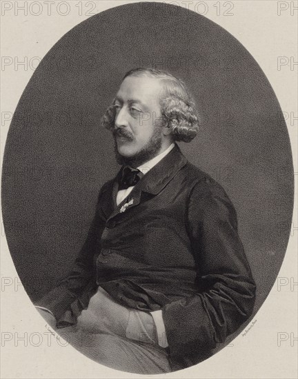Portrait of the pianist and composer Stephen Heller (1813-1888), 1860.
