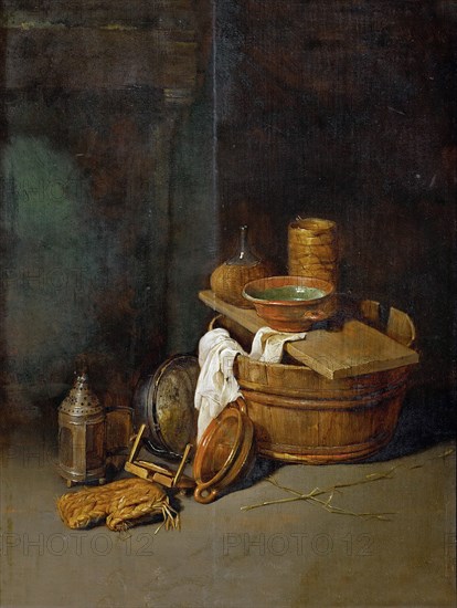 Still life with household utensils, 1645.