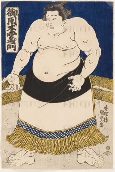 Sumo Wrestler Goyogi Kumoemon, 1840s.