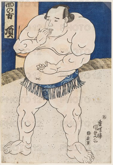 Sumo Wrestler Itadaki, 1843.