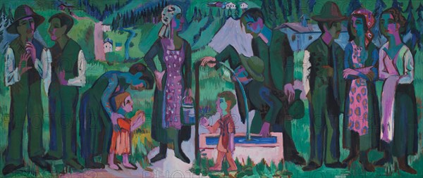 Sunday in the Alps. Scene at the Well, 1923-1925.