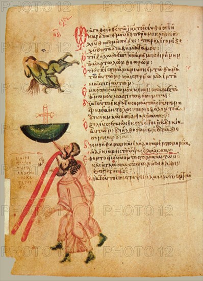 The Chludov Psalter. Psalm 72, ca 850.