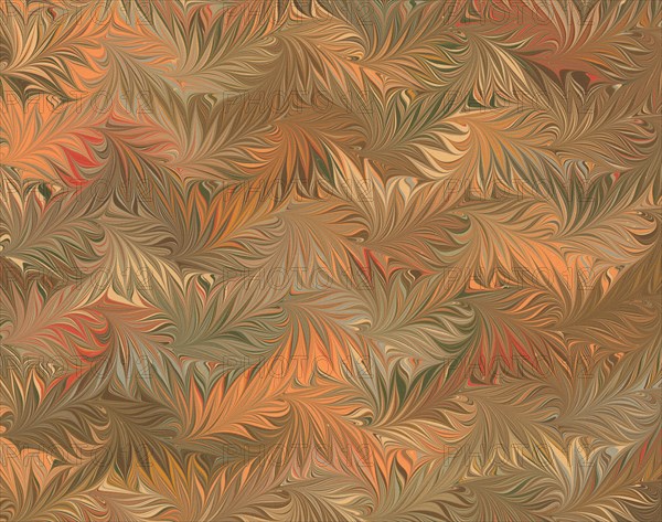 The marbled paper, c. 1900.