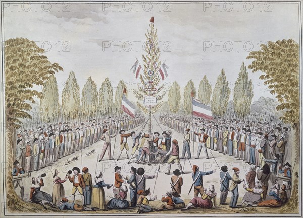 The Planting of a Liberty pole, 1792.