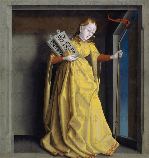 The Synagogue. From the Mirror of Salvation altarpiece, ca 1435.