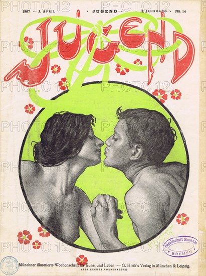 Title for the magazine Jugend (Youth), No. 14, 1897, 1897.