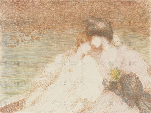 Two Young Women in a Boat (Deux jeunes femmes dans une barque), .